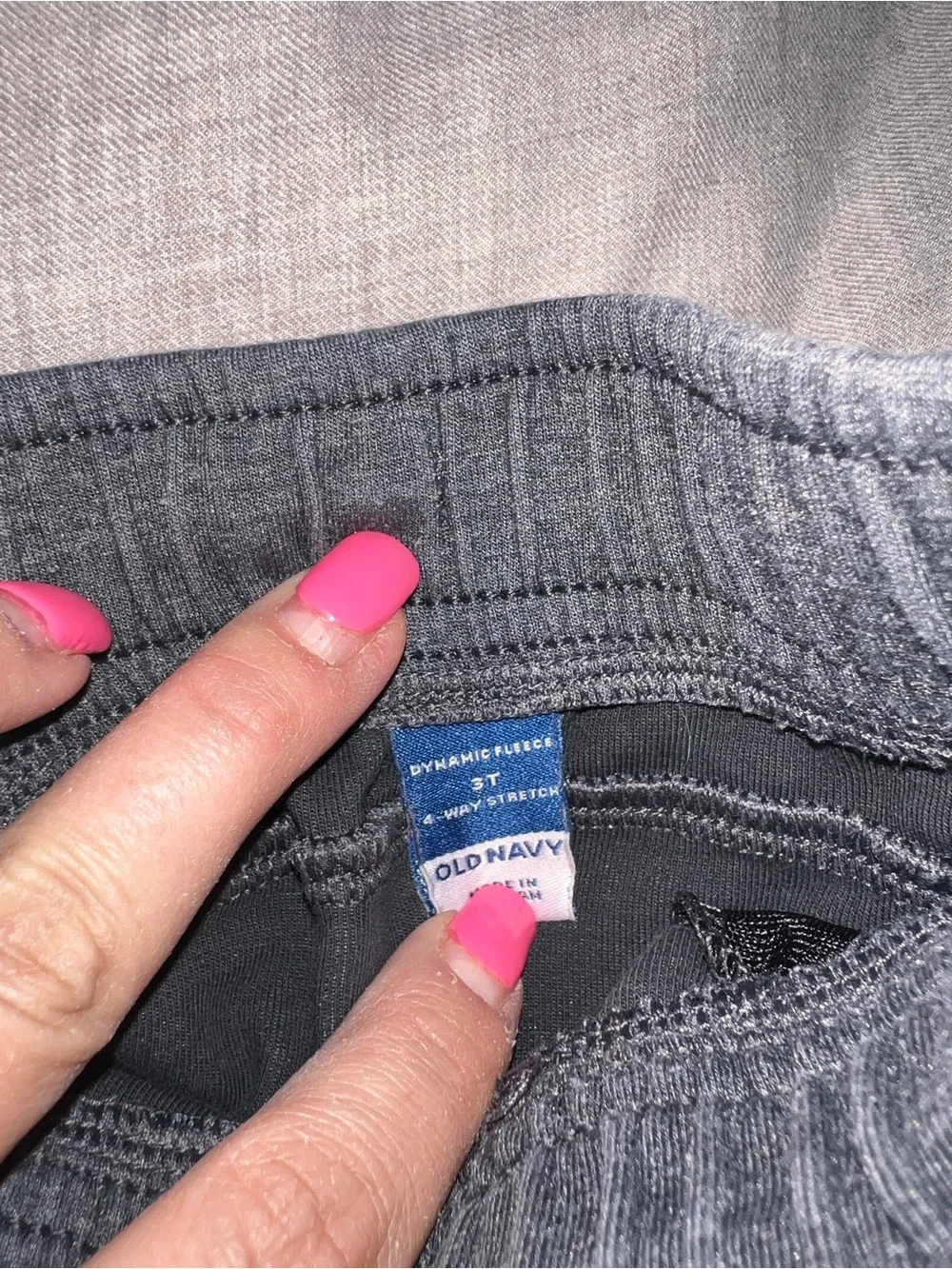 Old Navy Dynamic Fleece Joggers 3T - Black, Grey and Blue